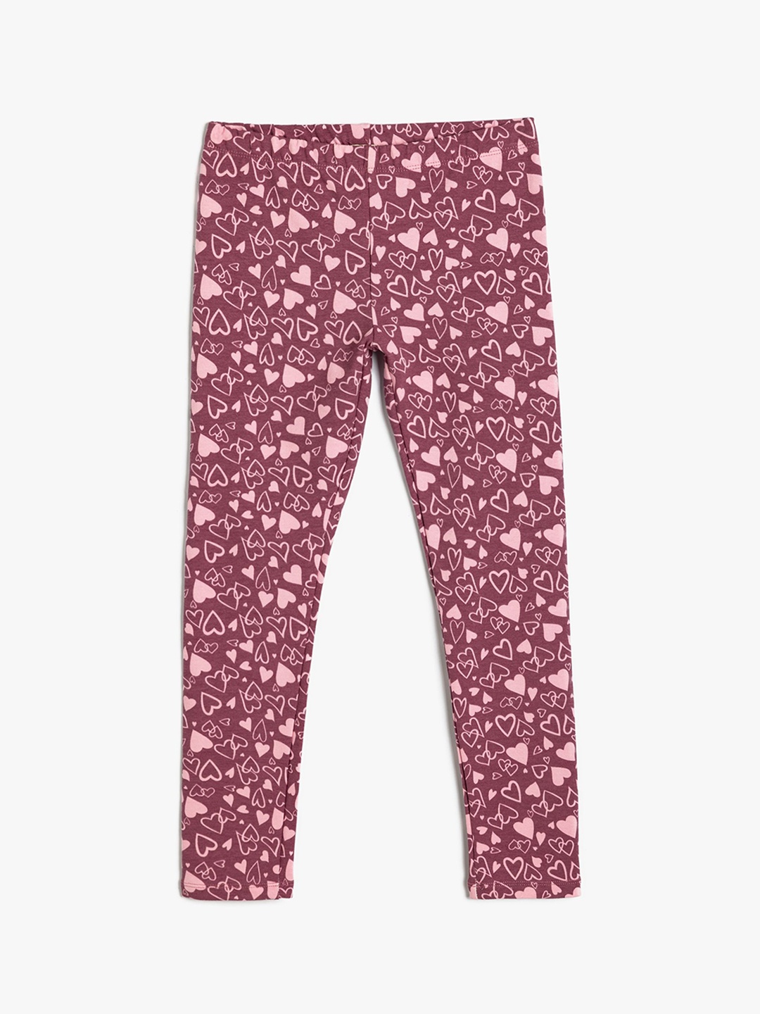 

Koton Girls Knitted Ankle-Length Leggings, Pink
