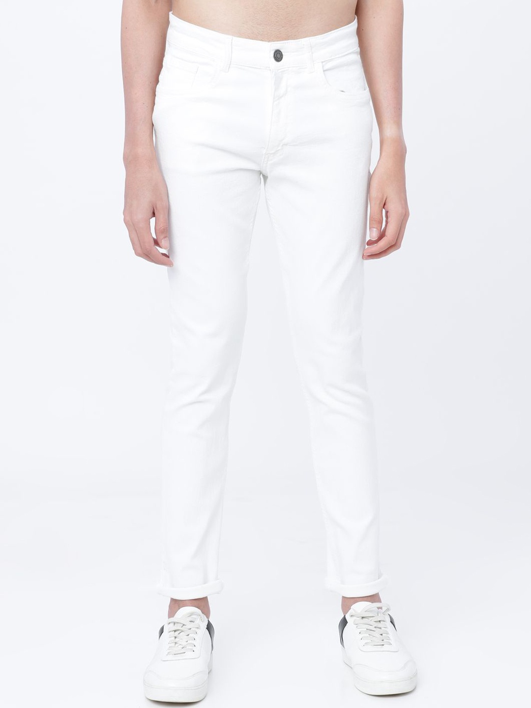 

HIGHLANDER Men Slim Fit Stretchable Jeans, White