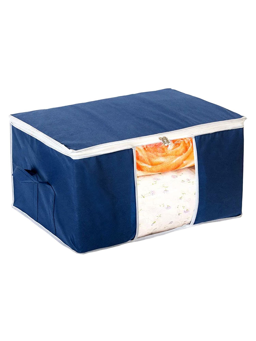 

Kuber Industries Navy Blue & White Drawer Organiser