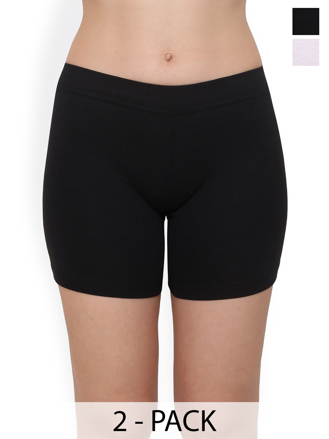 

Glamoras Women Cycling Sports Shorts with Antimicrobial Technology, Black