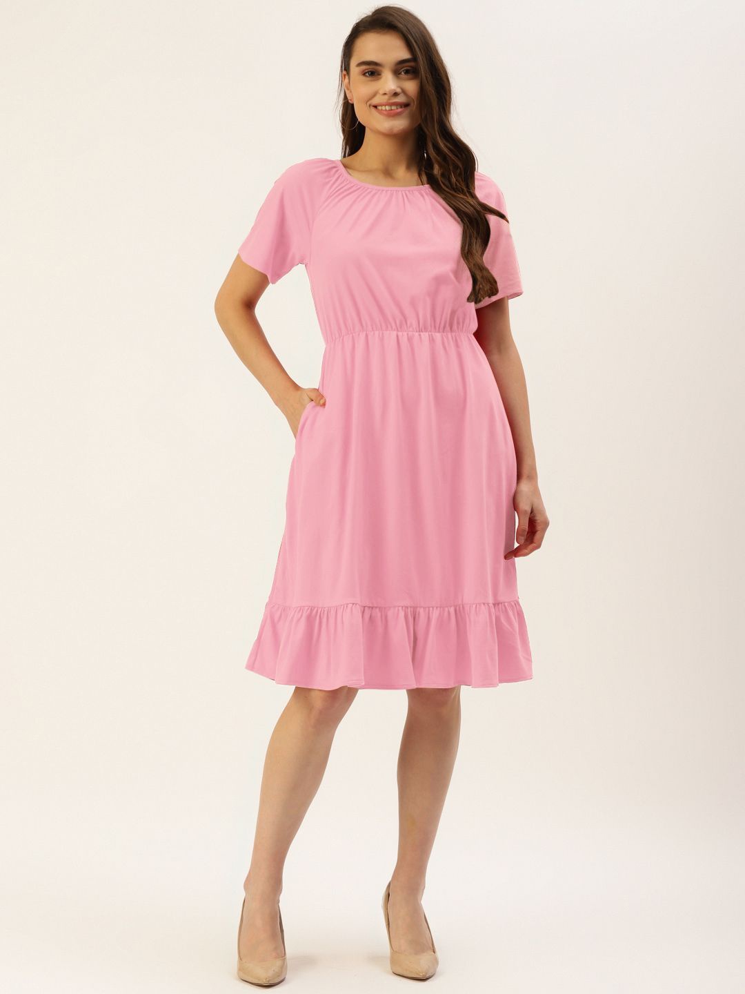 

BRINNS Fit & Flare Dress, Pink