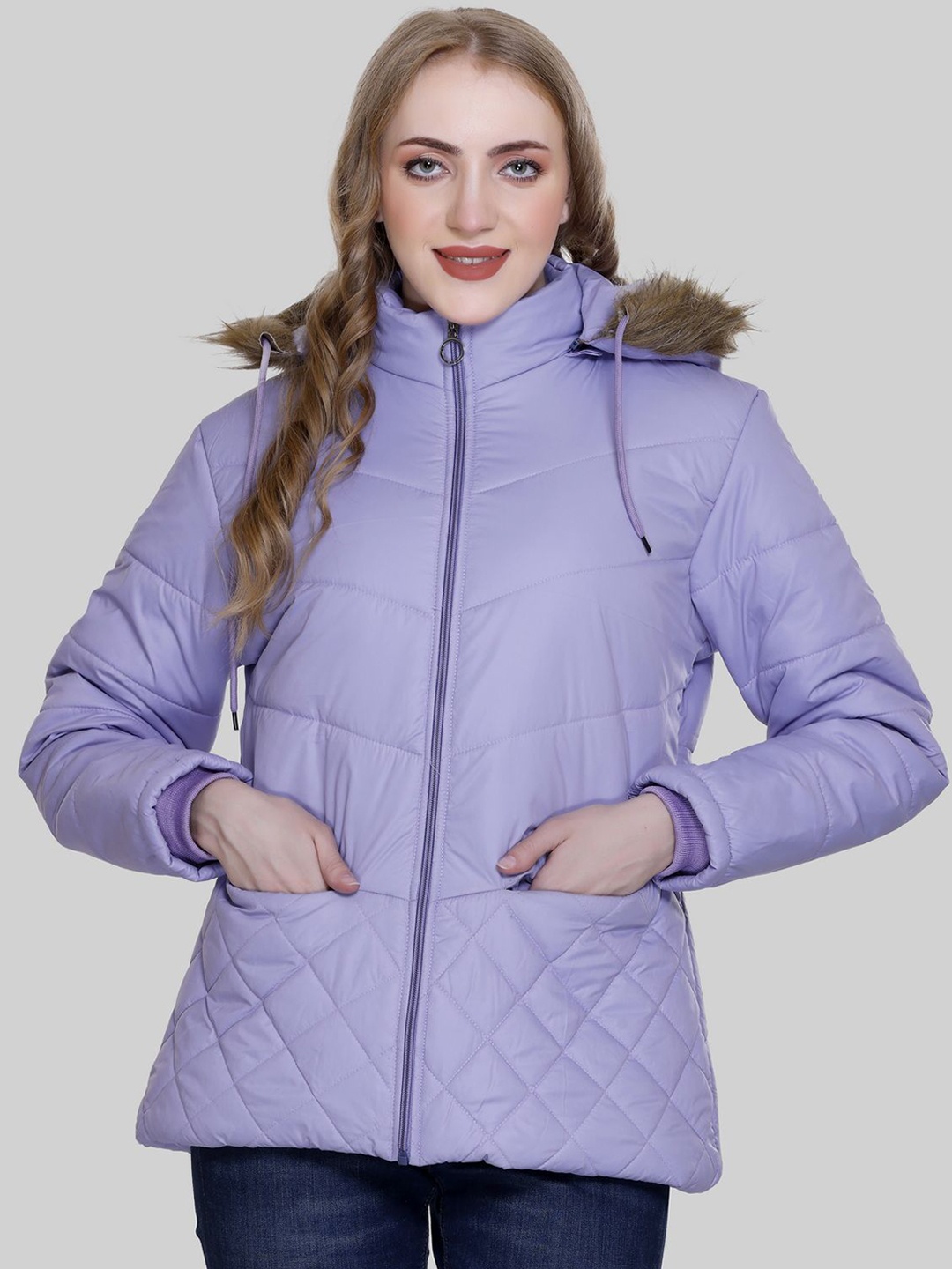 

BARSTOW Women Lightweight Longline Parka Jacket, Lavender