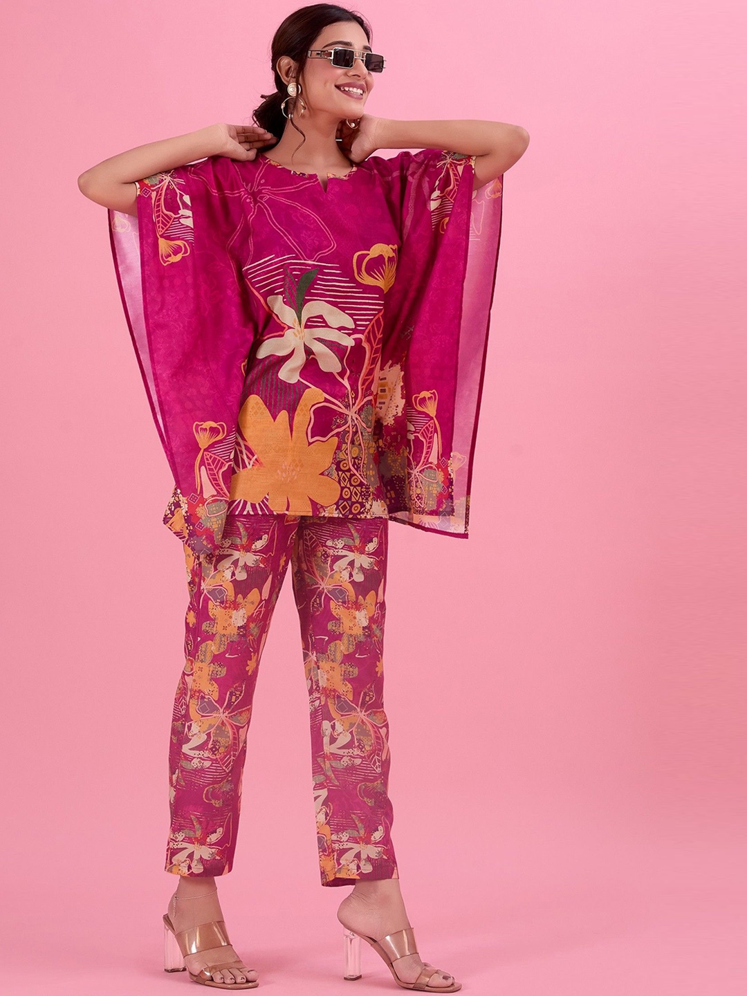 

Amarasha Printed Top With Trouser, Purple