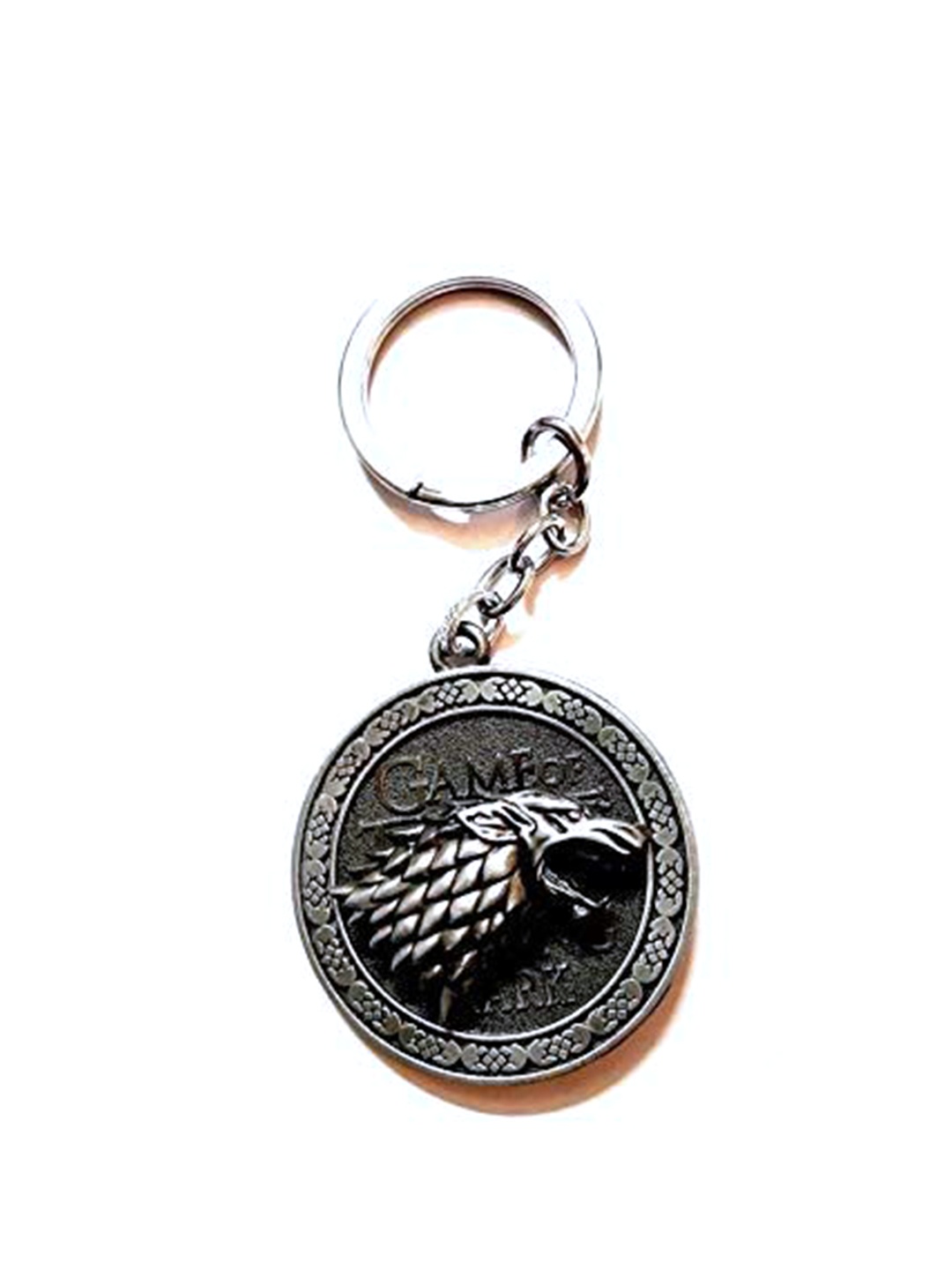 

AkashKrishna Game of Thrones Stark Rotating Key Chain, Brown