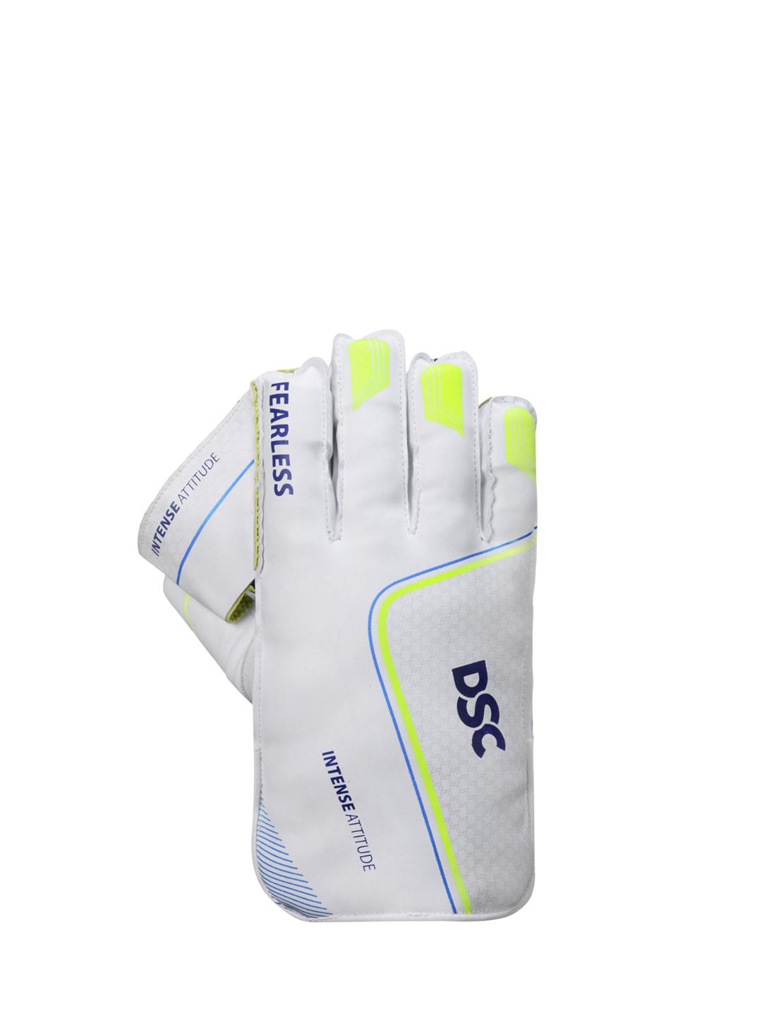 

DSC Intense Attitude Leather Cricket Wicket Keeping Gloves, White