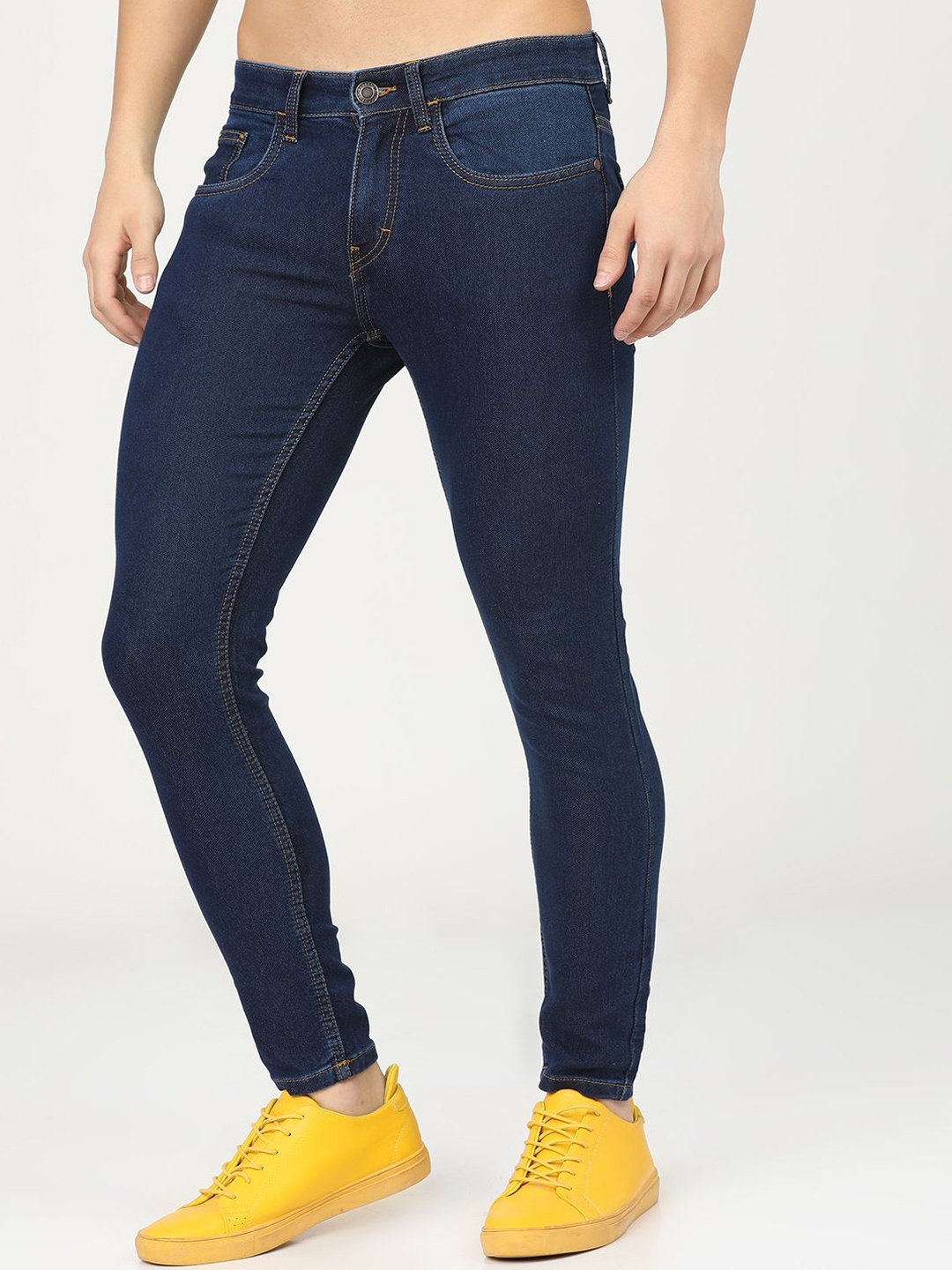 

HIGHLANDER Men Tapered Fit Stretchable Jeans, Blue