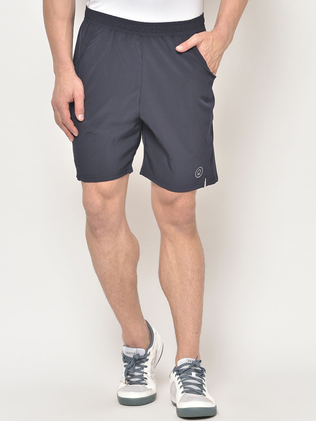 

CHKOKKO Men Mid-Rise Training or Gym Sports Shorts, Grey