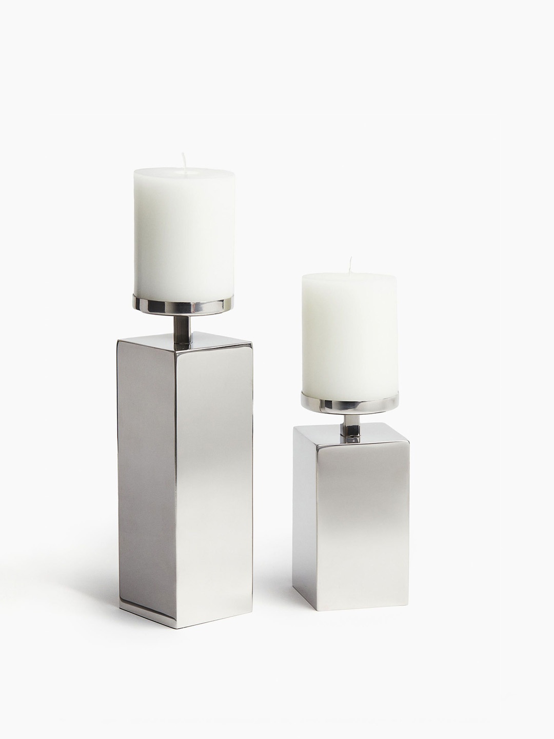 

H&M Metal Candlestick, Silver