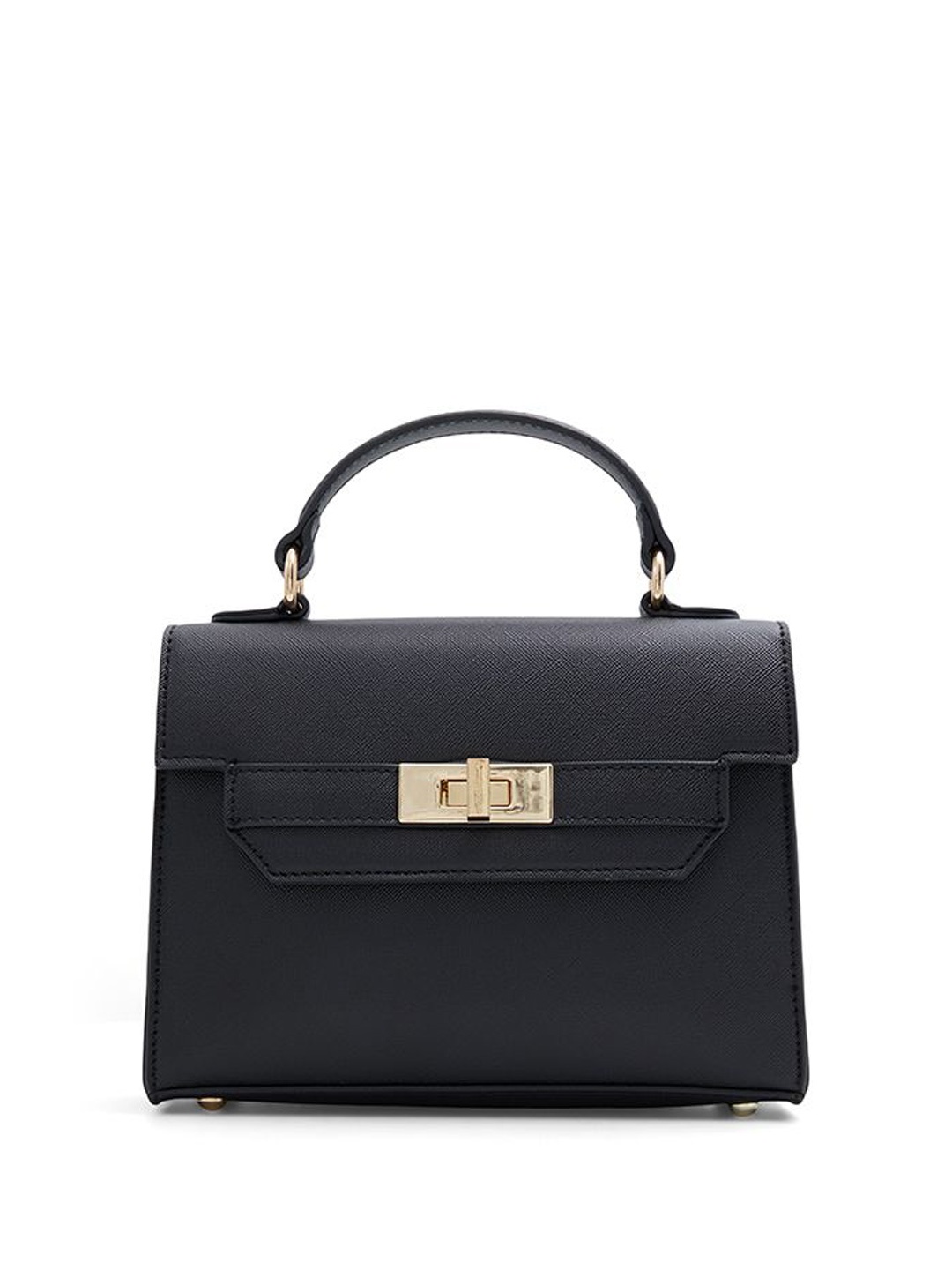 

ALDO Textured PU Structured Satchel, Black