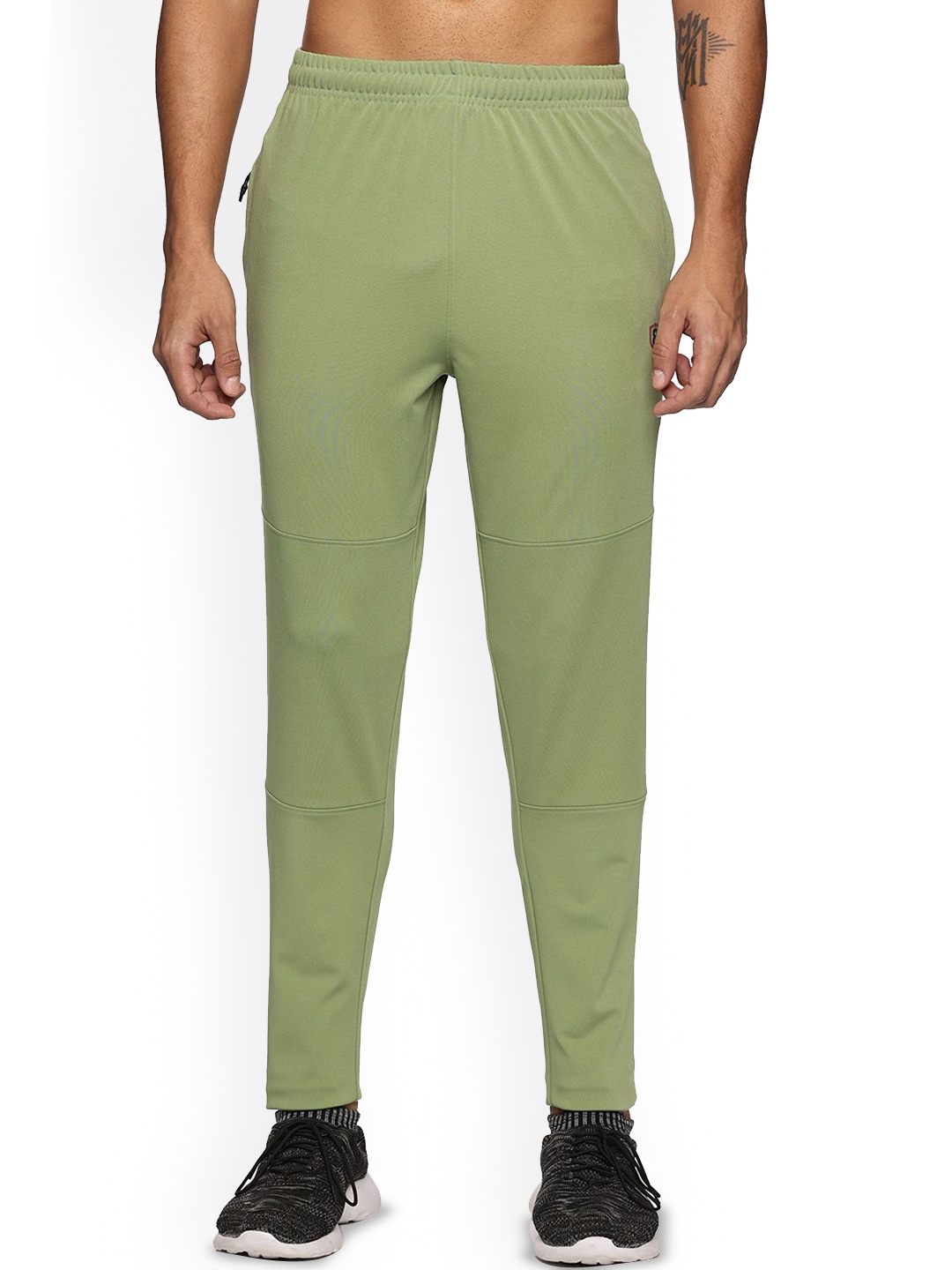 

Domin8 Men Mid-Rise Slim Fit Track Pant, Green