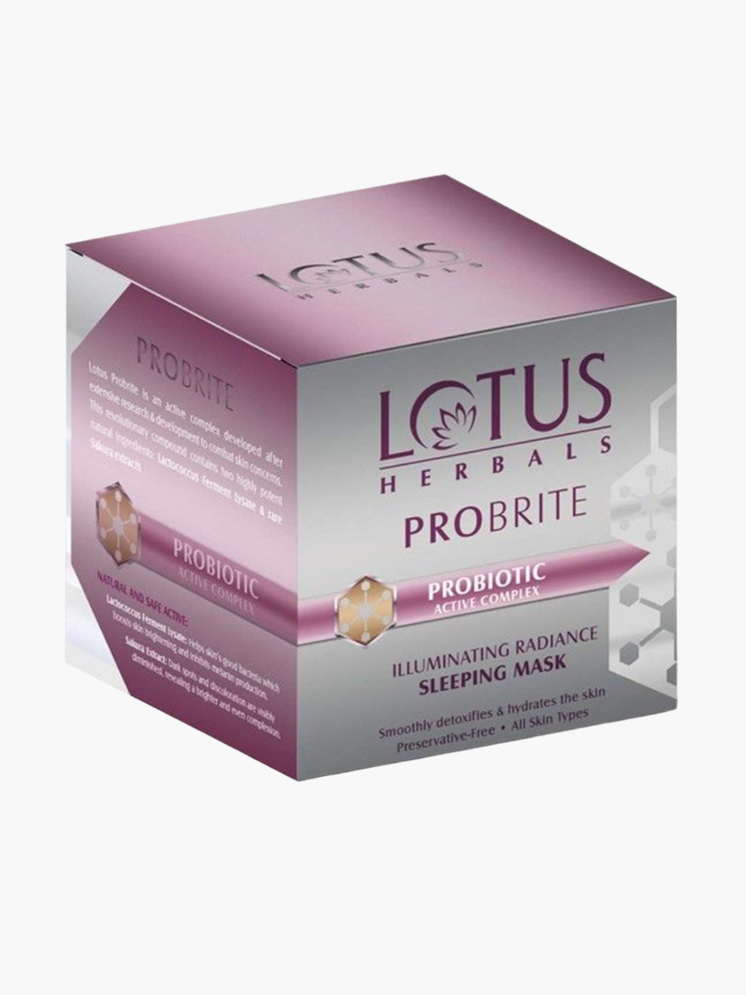 

Lotus Herbals Set Of 3 Probrite Illuminating Radiance Sleeping Mask - 50g Each, White