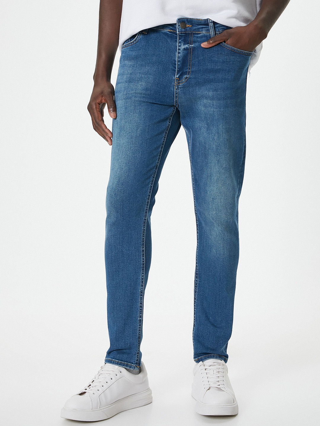 

Koton Men Skinny Fit Low-Rise Jeans, Blue