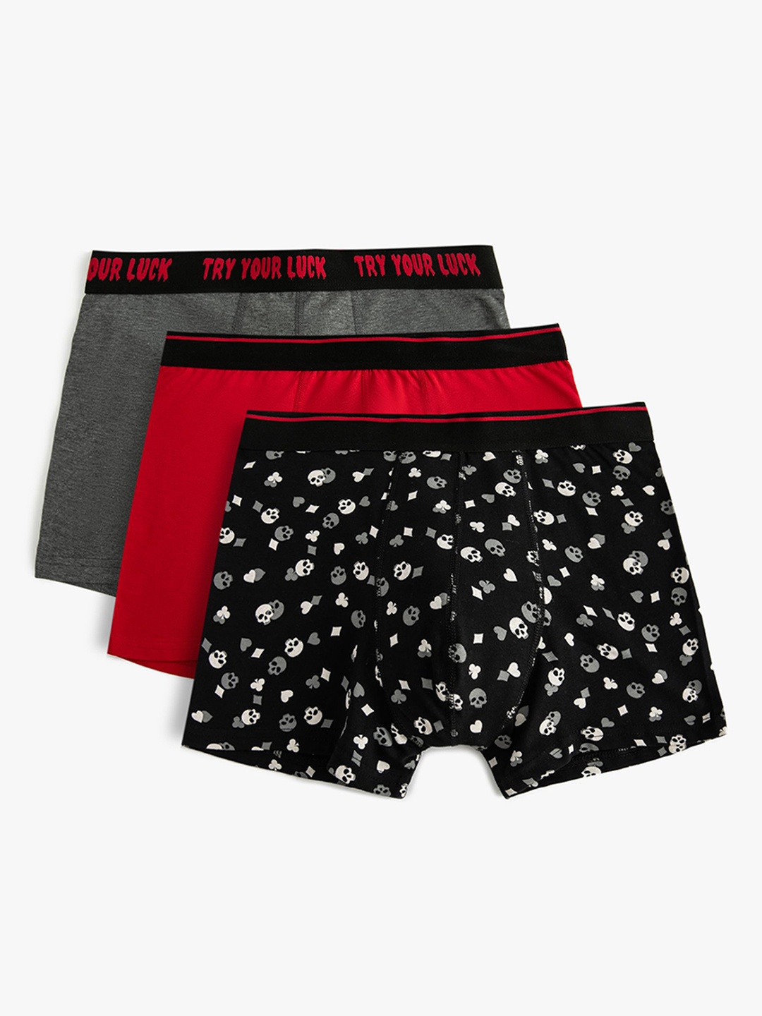 

Koton Pack Of 3 Printed Boxers-8684287652200, Black