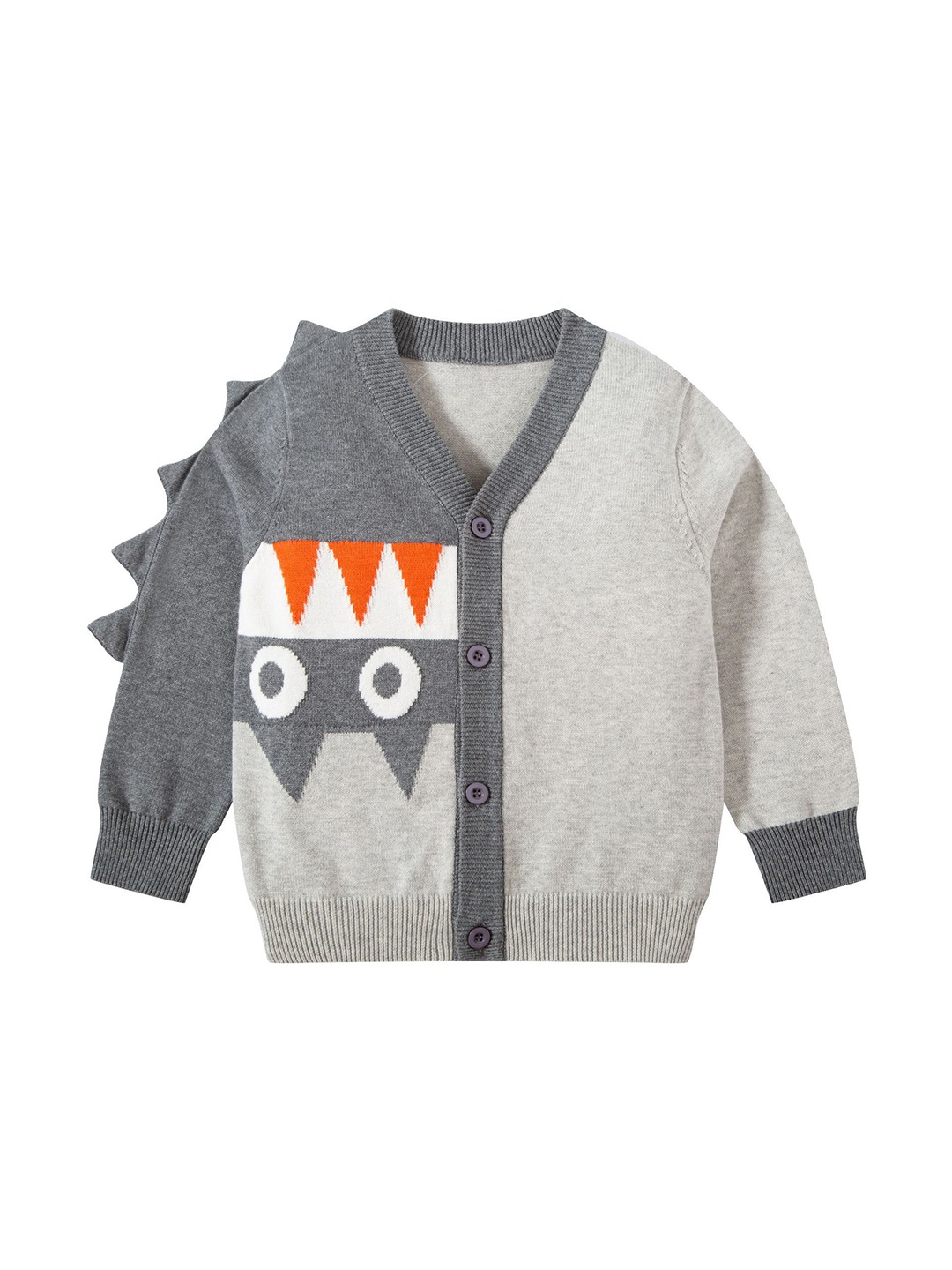 

StyleCast Unisex Kids Printed Cardigan, Grey