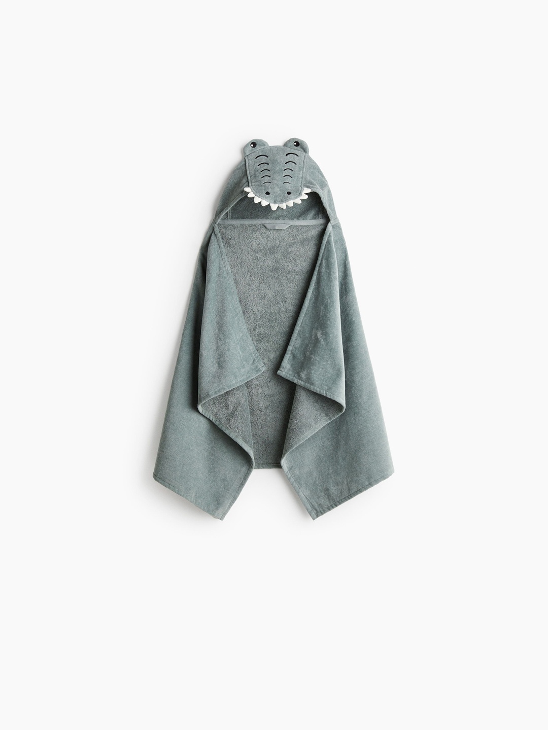 

H&M Boys Hooded Bath Towel, Green