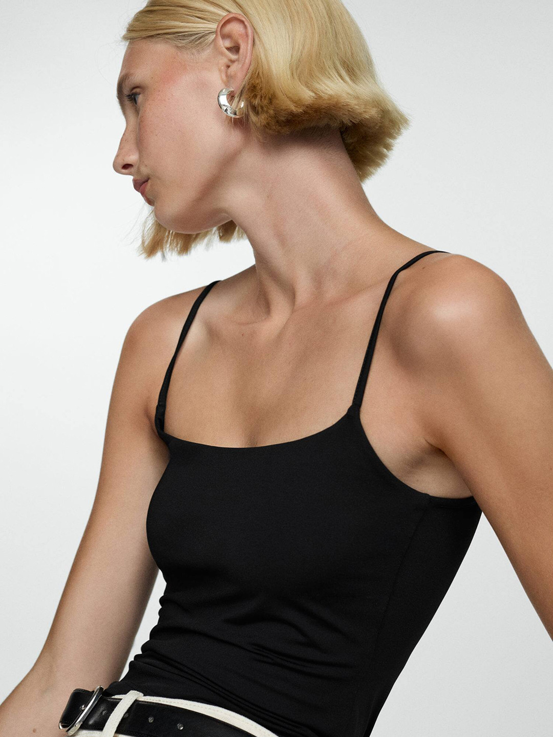 

MANGO Top, Black