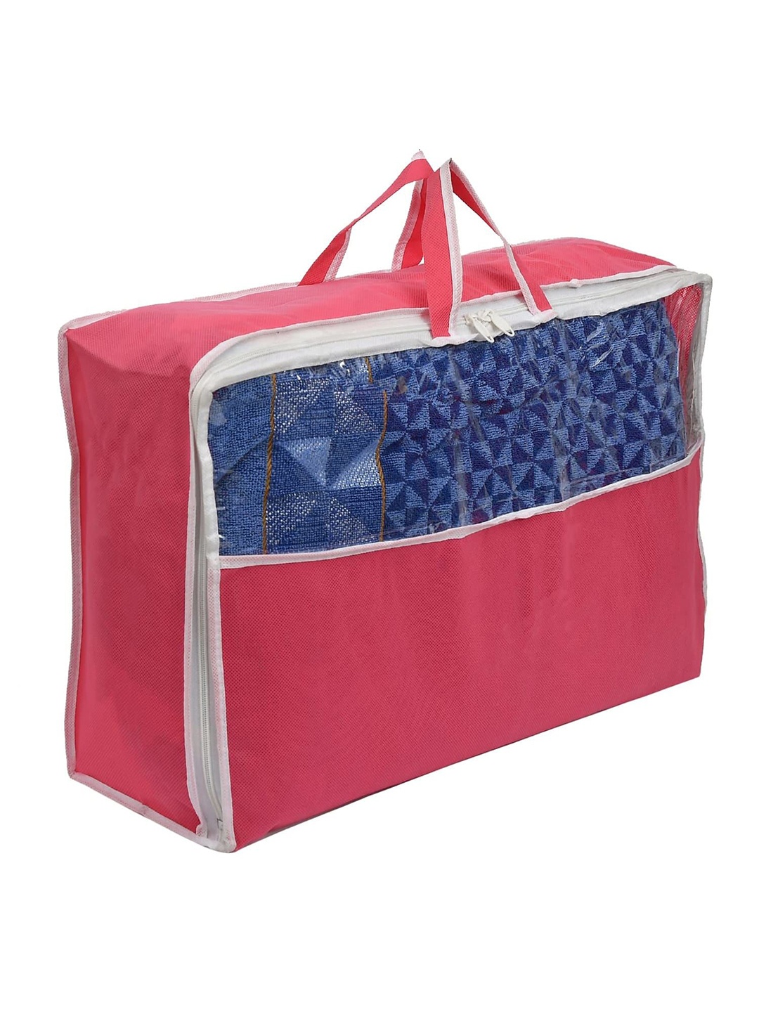 

Kuber Industries Pink & Transparent Regular Drawer Organiser