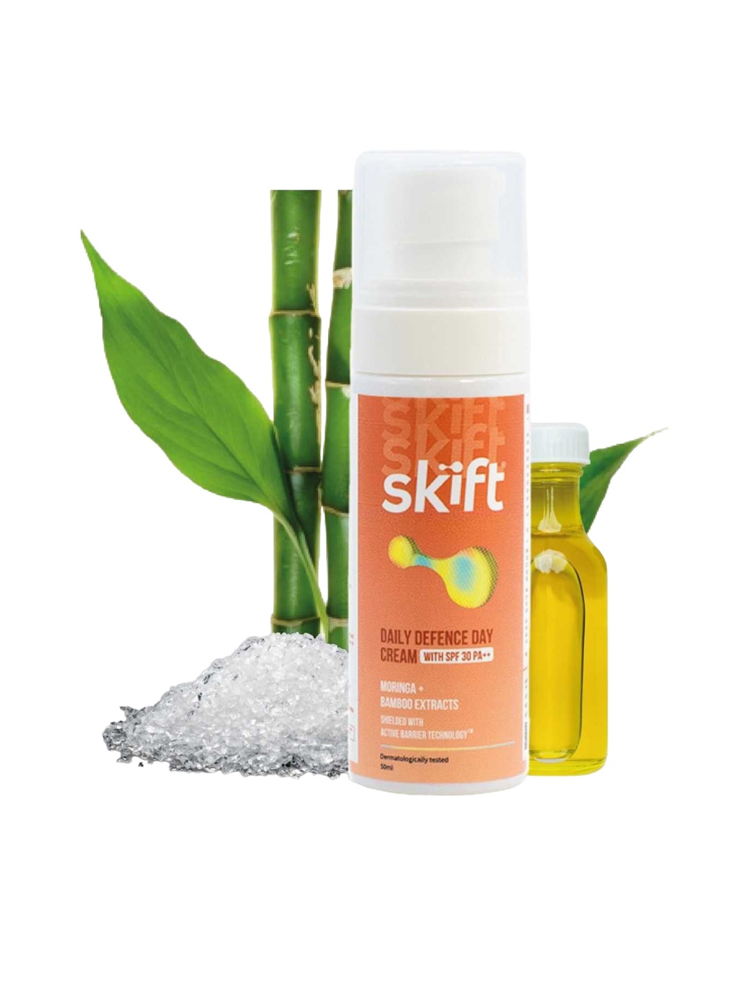 

Skift Daily Defence Day Cream SPF30 PA++ with Moringa & Bamboo Extracts - 50ml, Orange