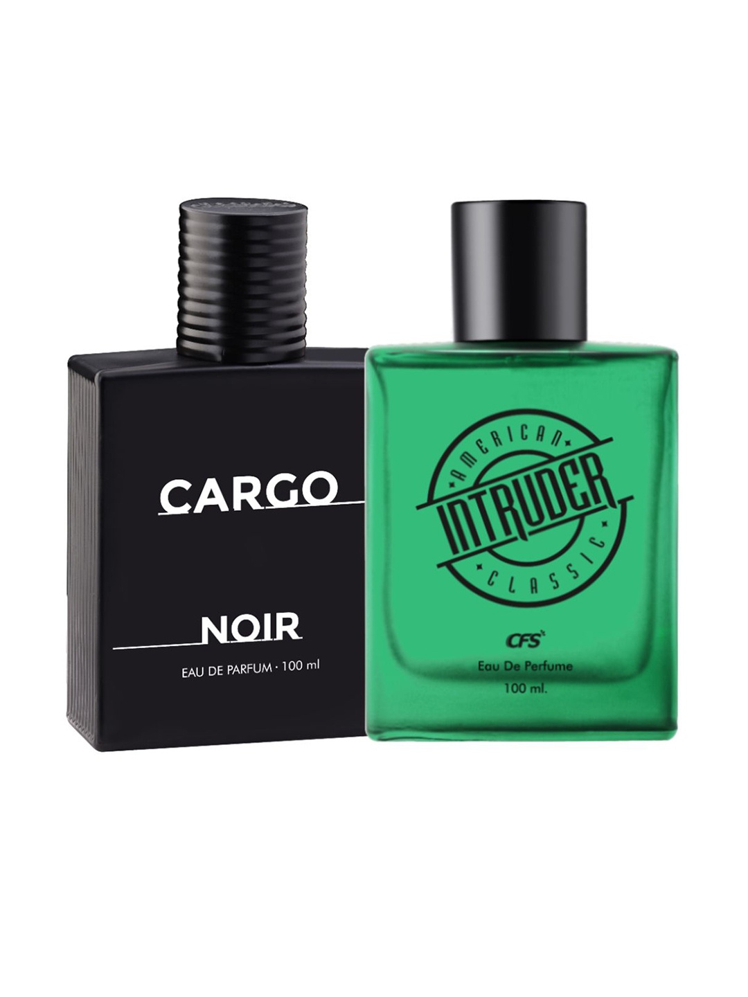 

CFS Set Of Intruder Eau De Perfume & Cargo Noir Perfume- 100 ml Each, Black