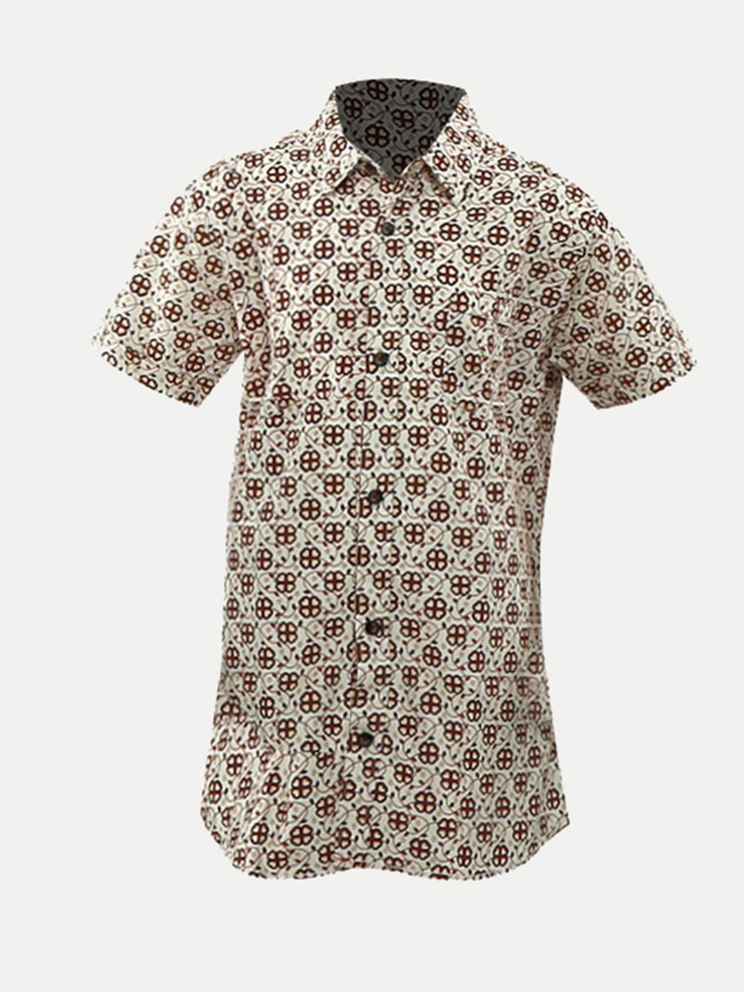 

BAESD Boys Floral Opaque Printed Casual Shirt, White