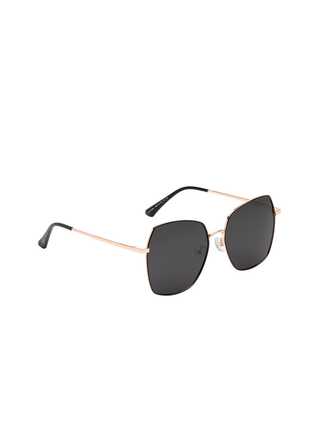 

KOSCH ELEMENTE Women Square Sunglasses with Polarised Lens KST 23881 C1-Rose Gold / Black, Grey