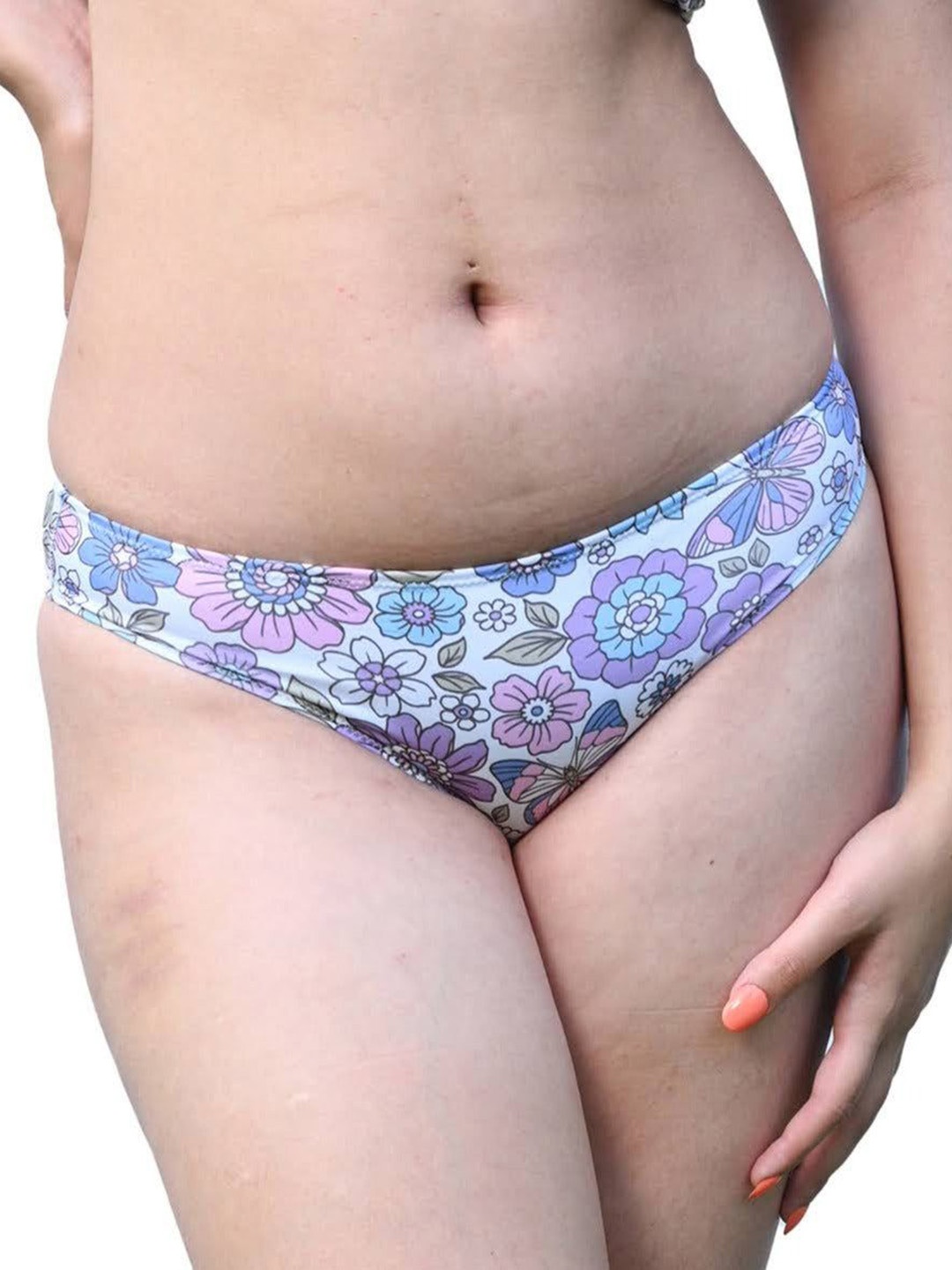 

TFW Printed Swim Bikini Briefs, Blue