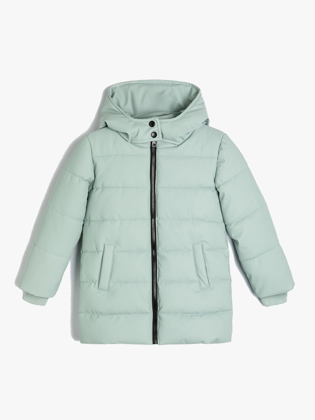 

Koton Girls Solid Hooded Puffer Jacket, Green