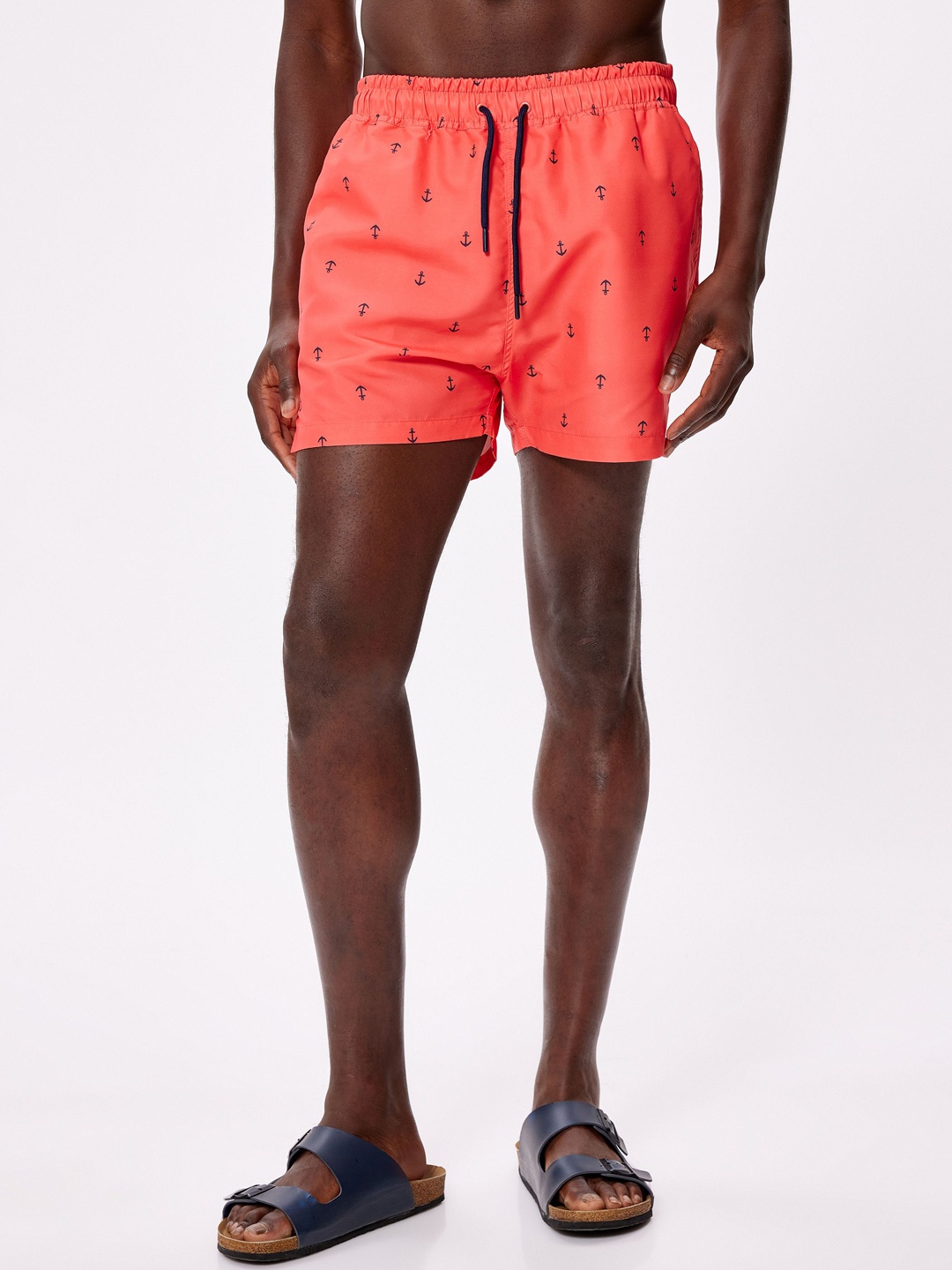 

Koton Mid Rise Shorts, Pink