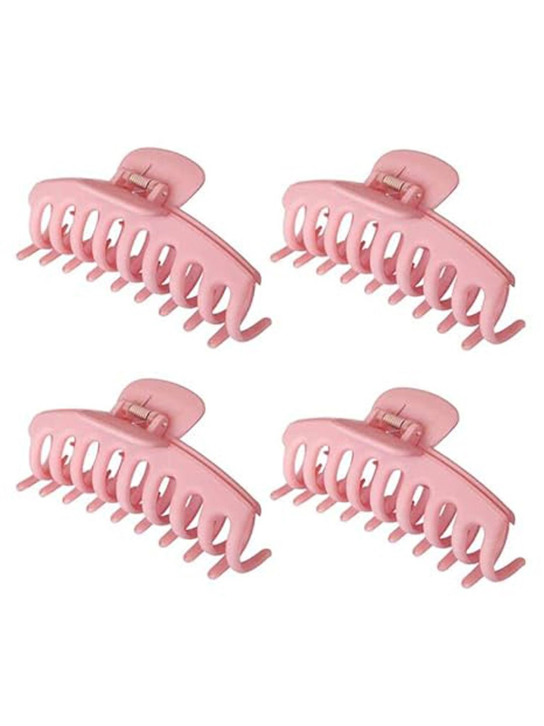 

Xivir Set of 4 Women Claw Clip, Pink