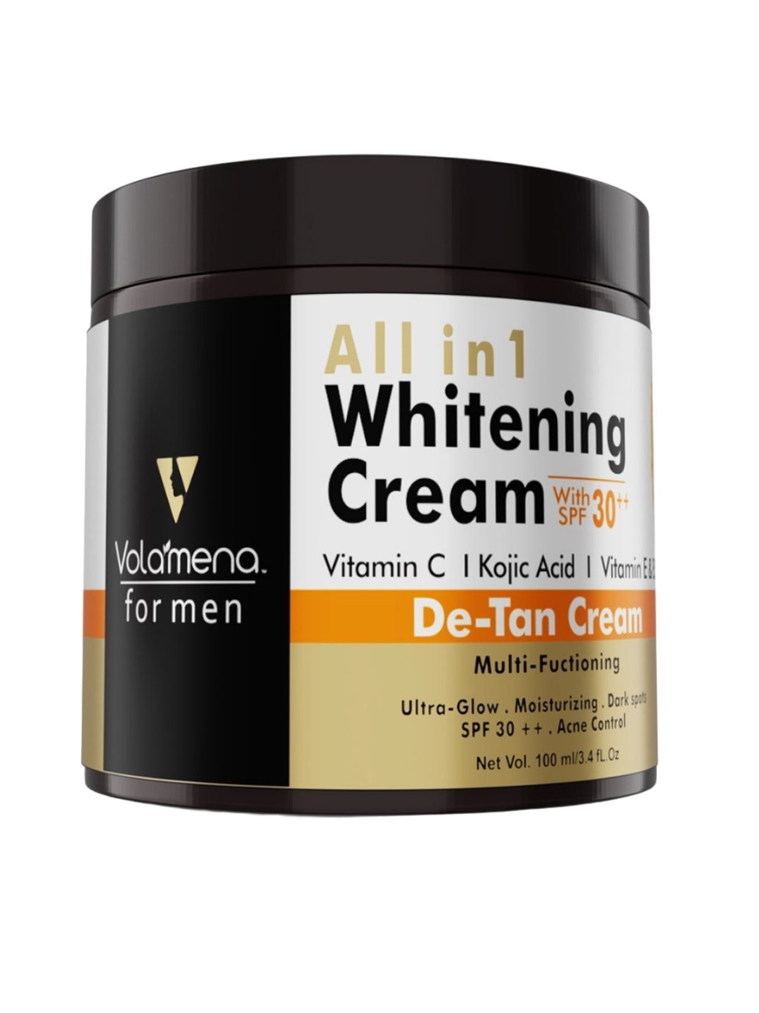 

Volamena Men All In 1 SPF 30 ++ Whitening Cream- 100 ml, Black