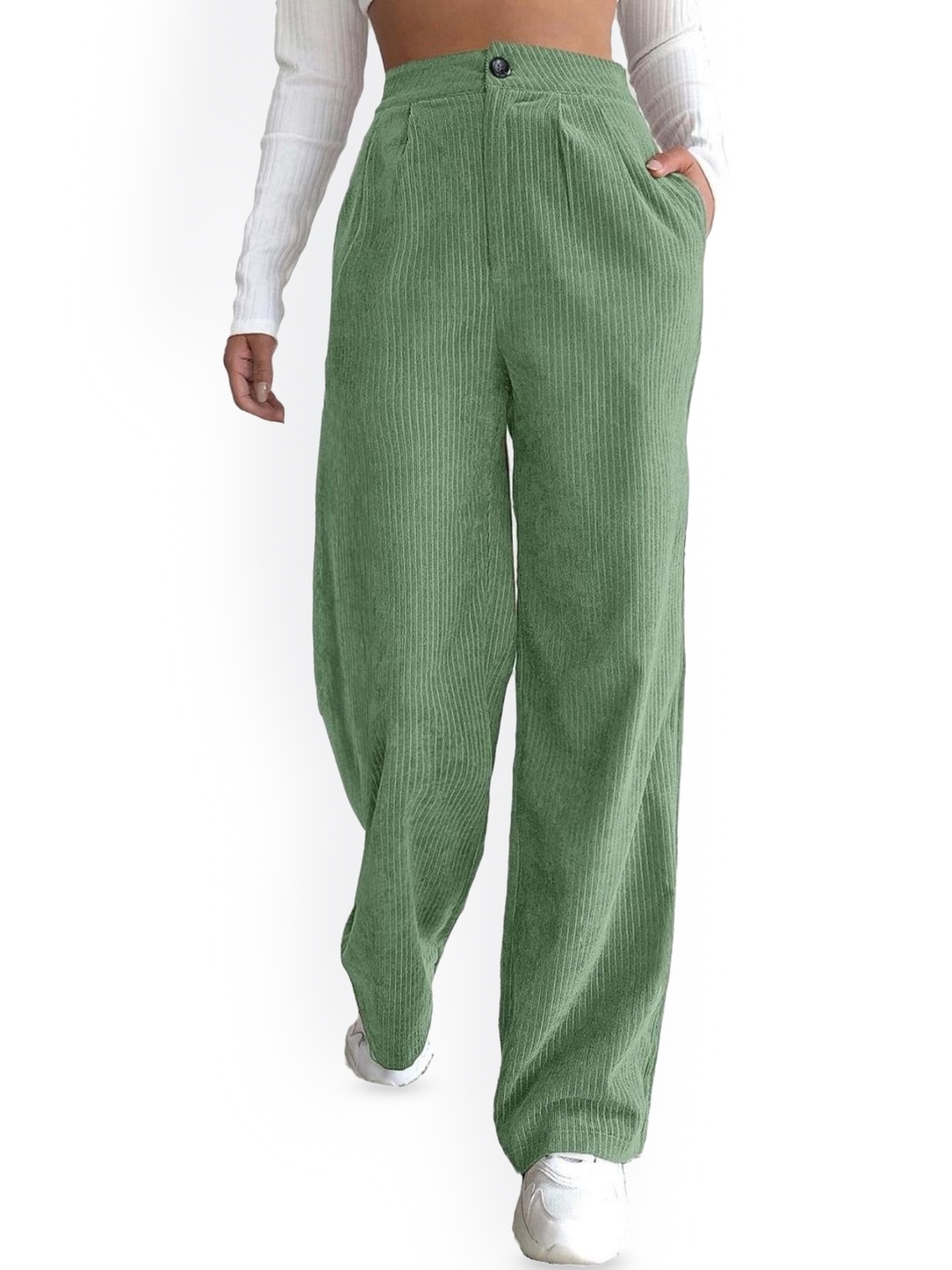 

StyleCast Women Printed Original Joggers Trousers, Green