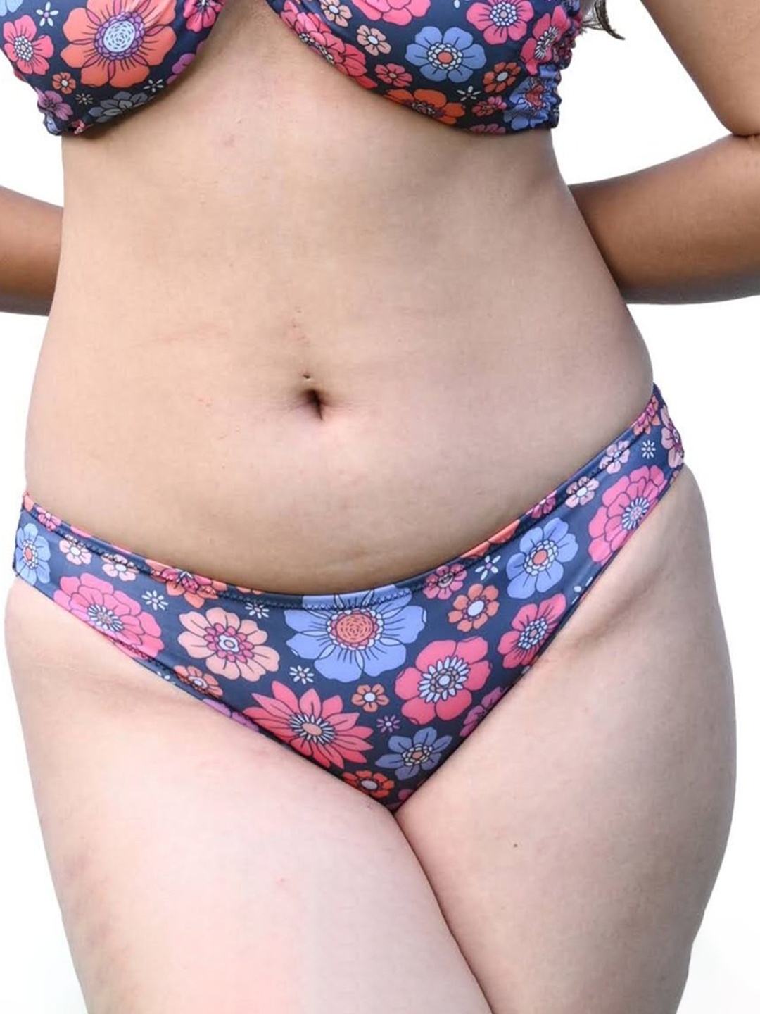 

TFW Printed Swim Bikini Bottom, Blue