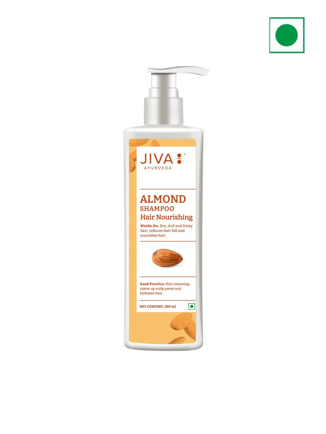 

Jiva Almond Rich Anti-Hair Fall Nourishing Shampoo- 200ml, White