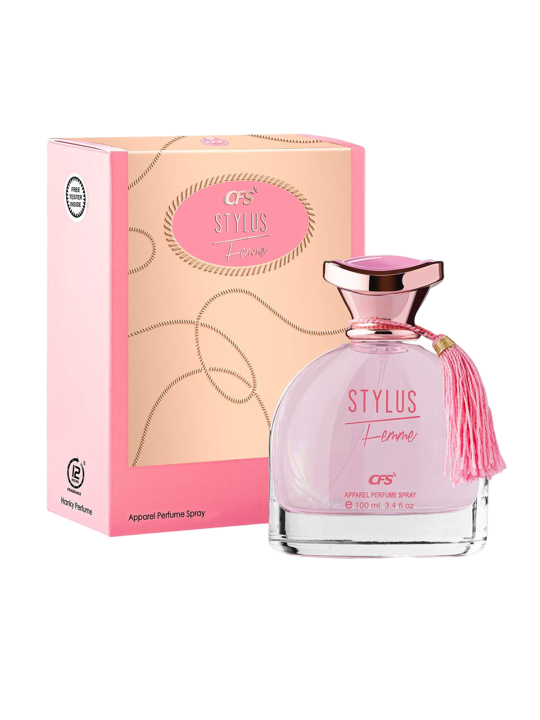 

CFS Stylus Pink Floral Refreshing & Long Lasting Eau De Parfum - 100ml, Transparent