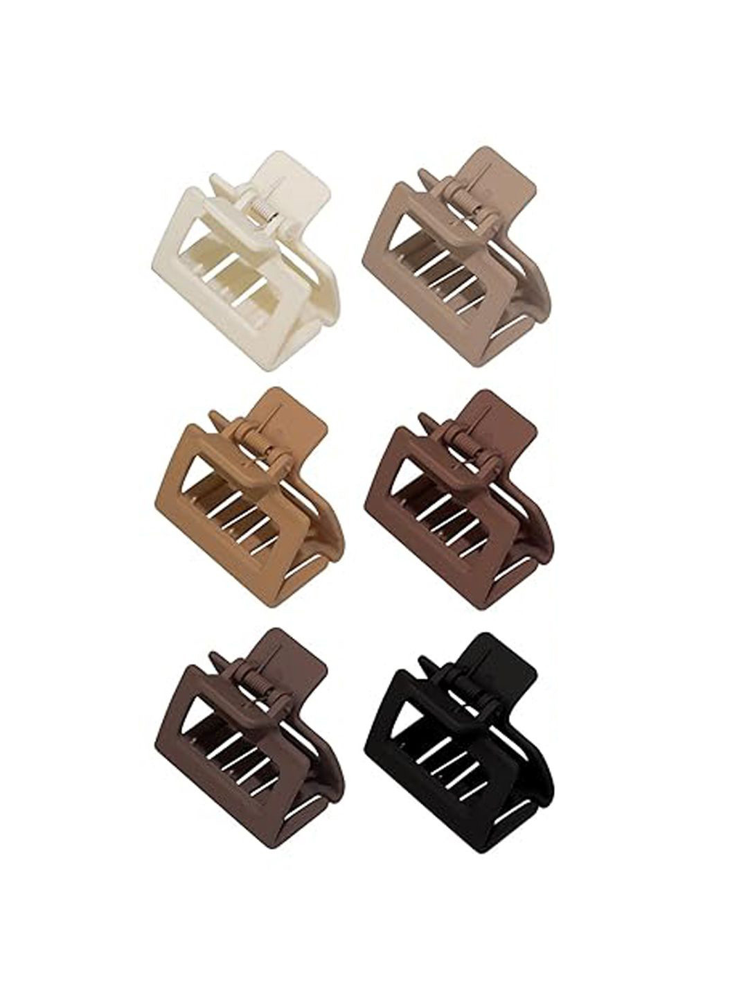 

Xivir Set Of 6 Women Claw Clips, White