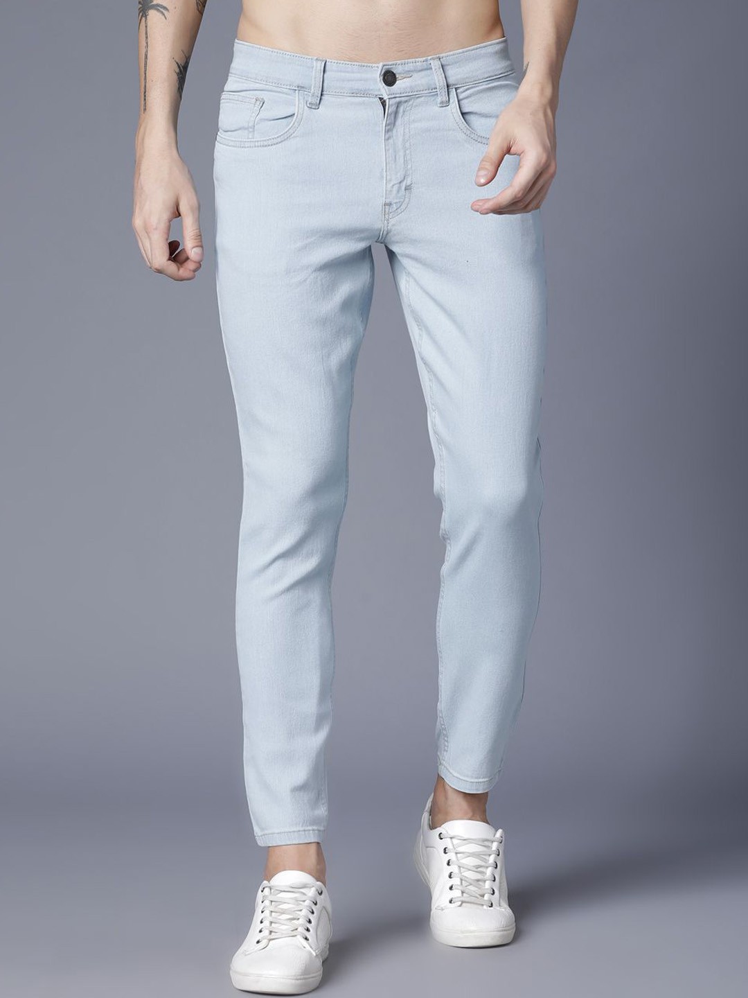 

HIGHLANDER Men Slim Fit Stretchable Jeans, Blue