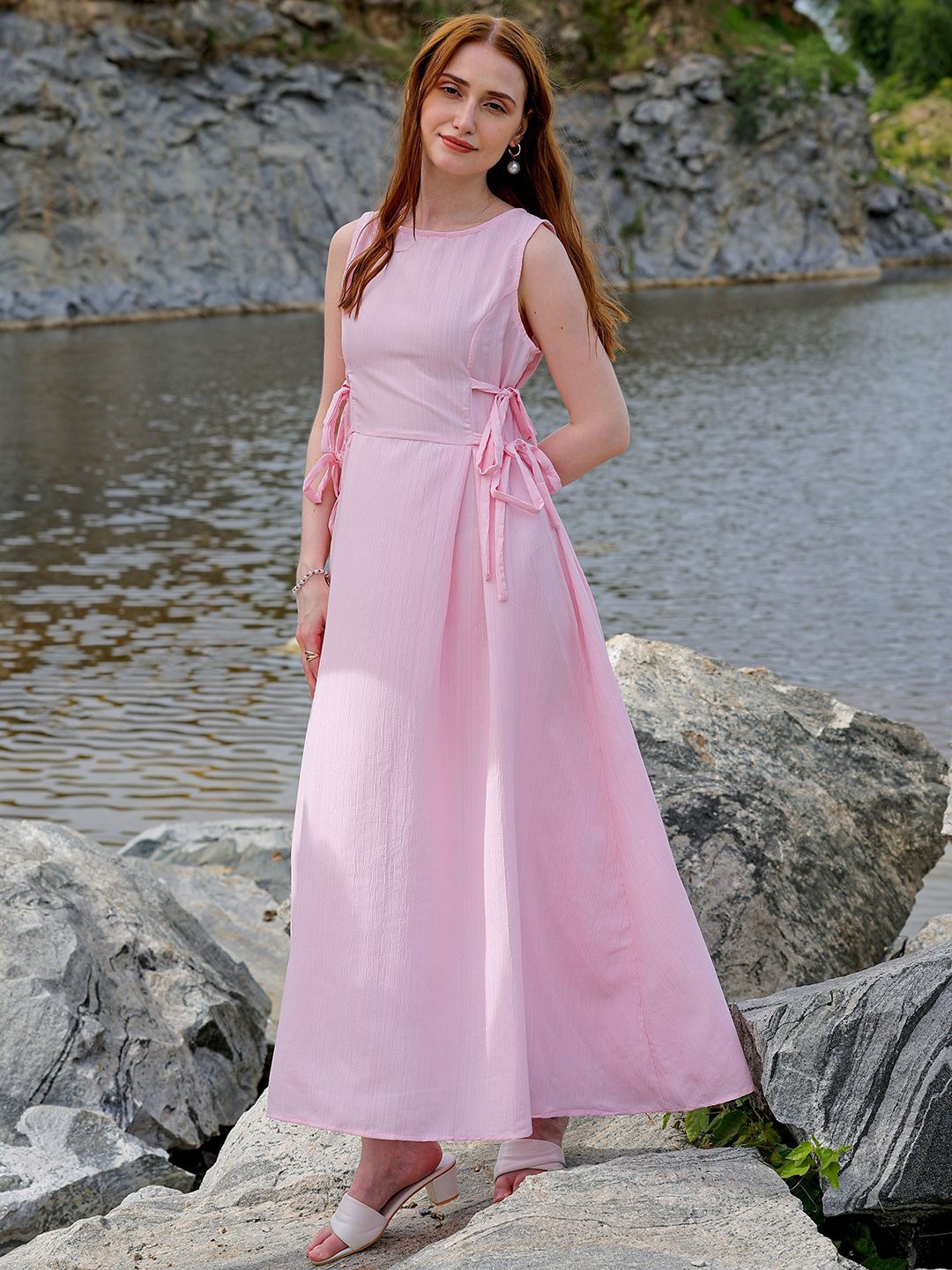 

Freehand by The Indian Garage Co Sleeveless Maxi Dress, Pink