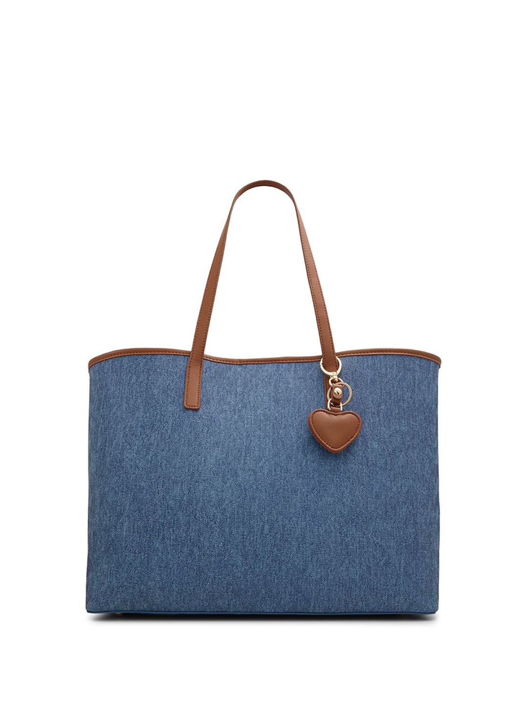 

ALDO Animal Textured PU Oversized Shopper Handheld Bag with Quilted, Blue