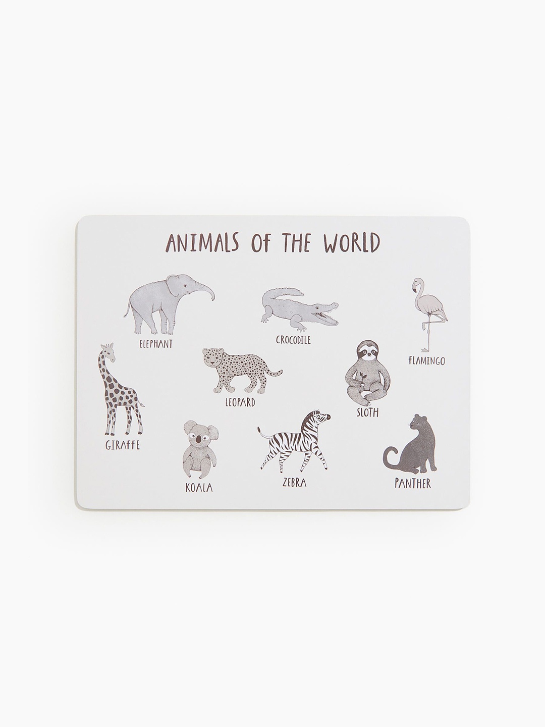 

H&M Children's Printed Place Mat, White