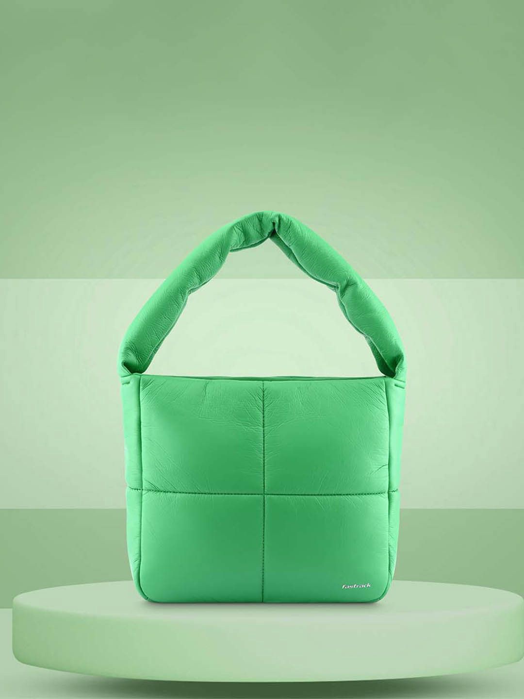 

Fastrack Colourblocked PU Oversized Shopper Tote Bag with Tasselled, Green