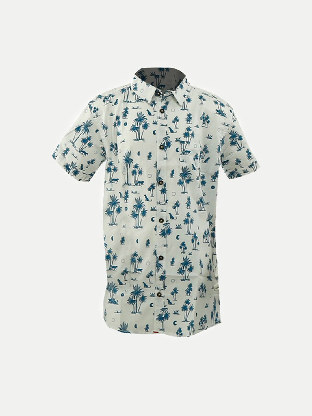 

BAESD Boys Opaque Printed Casual Shirt, White