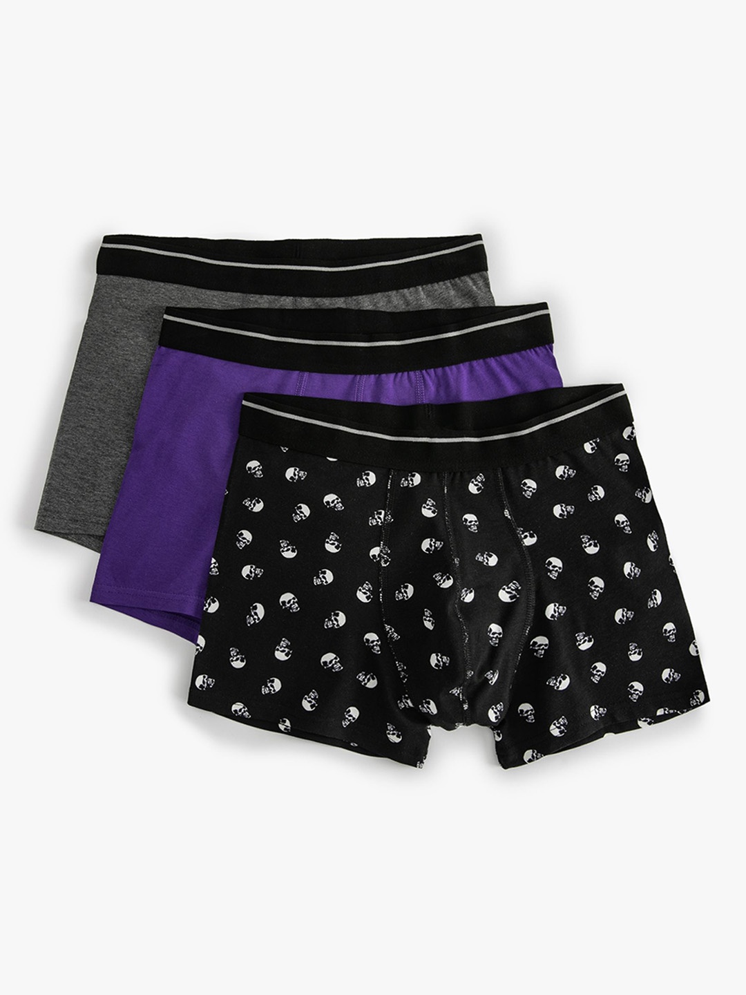 

Koton Pack Of 3 Printed Boxers-8684288342940, Black