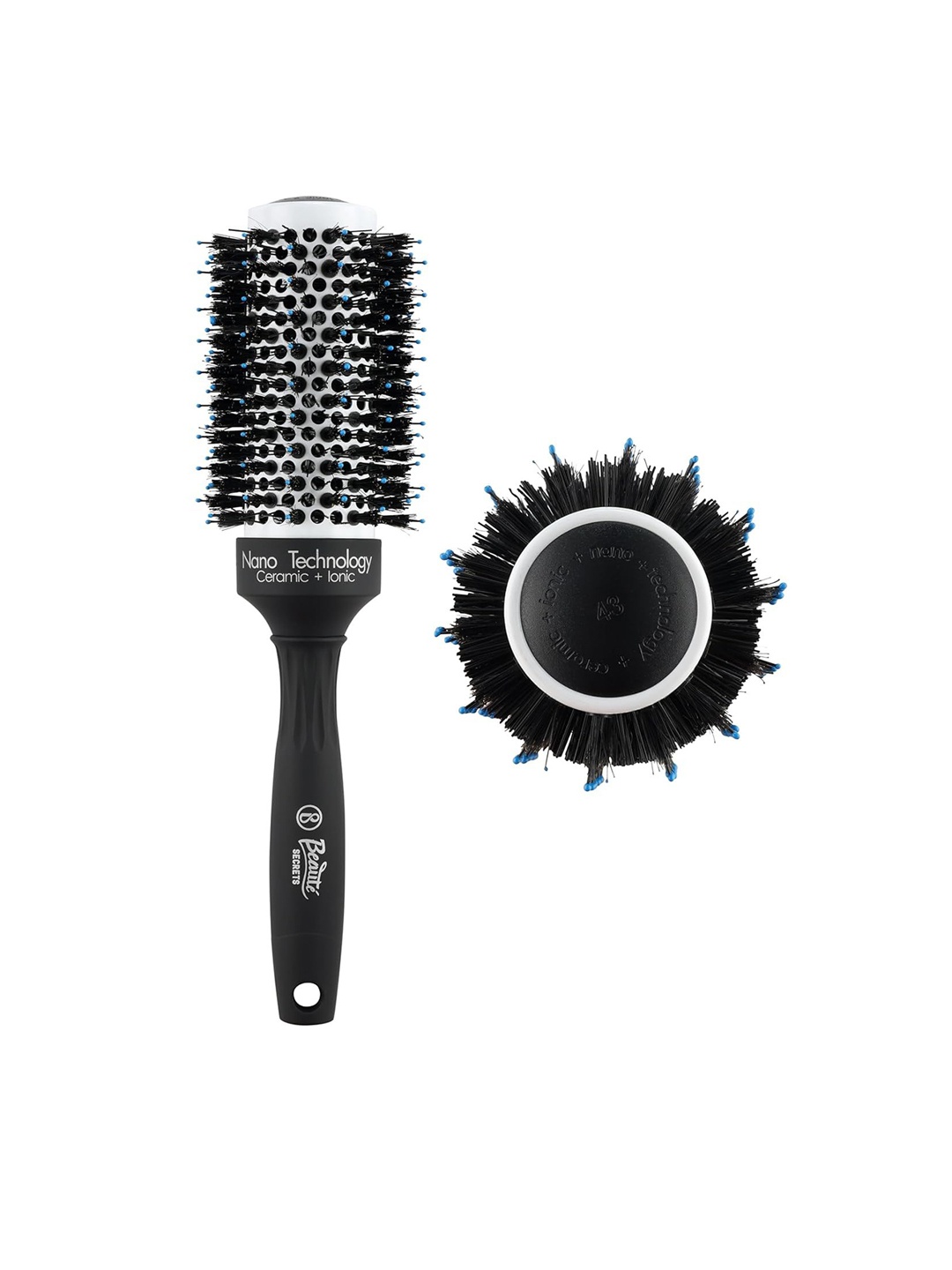 

Beaute Secrets Round Bristles For Voluminous & Smooth Hair Dryer Brush, Black