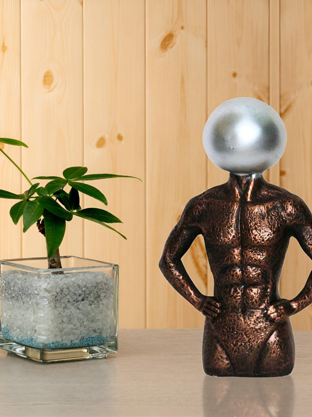 

BECKON VENTURE Copper-Toned & Grey Medium Figurine Showpiece