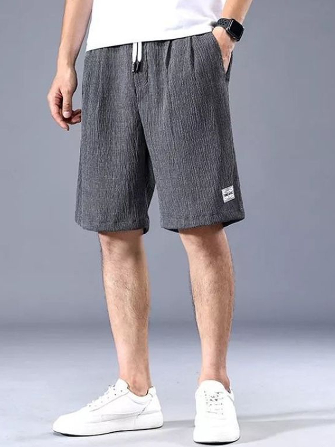 

StyleCast Solid Men Shorts, Black