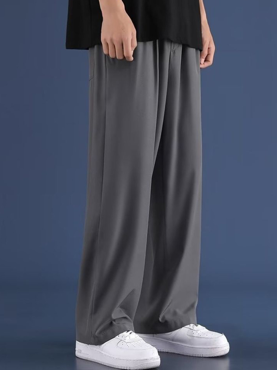 

StyleCast Men Mid Rise Track Pants, Grey