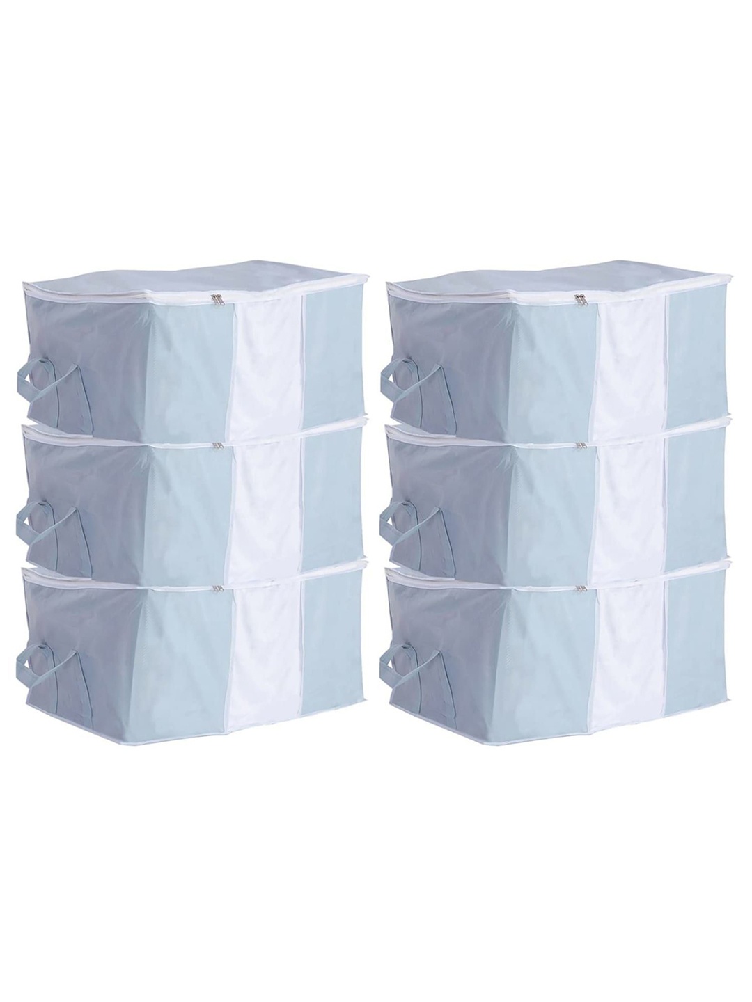 

Kuber Industries Grey & White 6 Pieces Drawer Organisers
