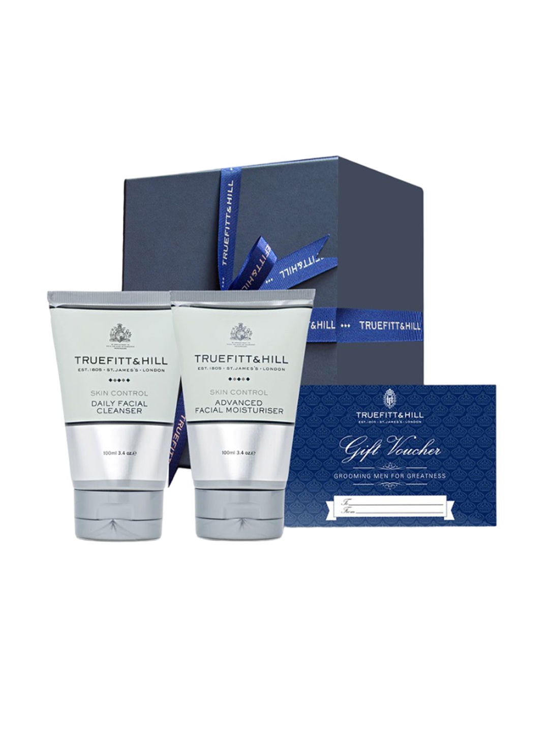 

TRUEFITT & HILL Face Care Gift Set For Men, Blue