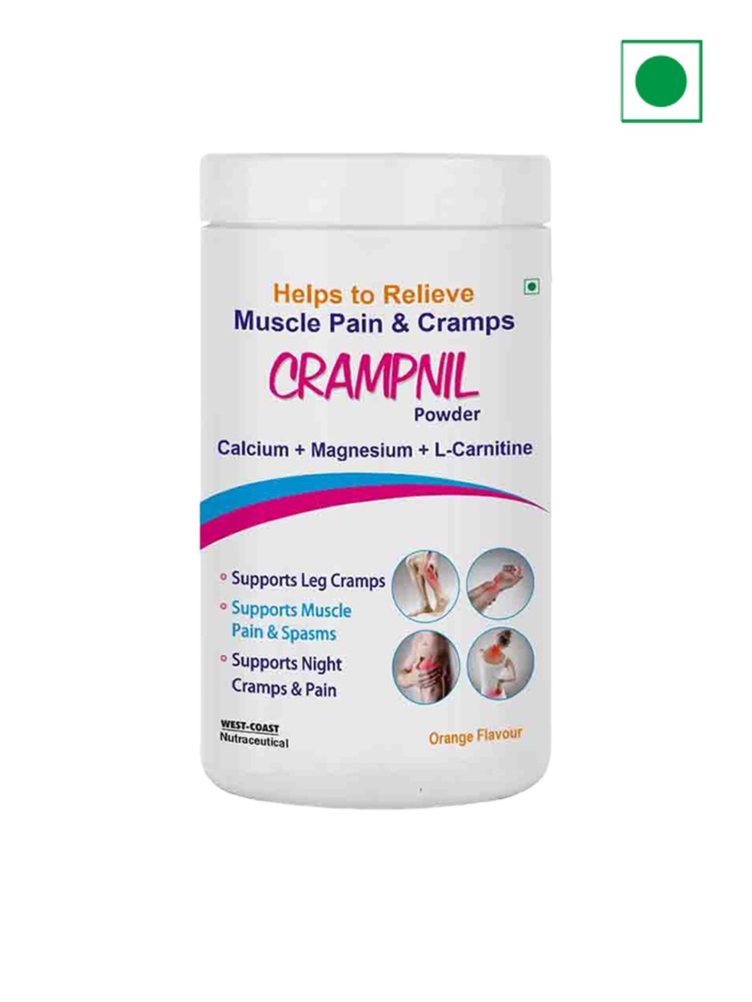 

WestCoast Crampnil Muscle Pain Powder-180g, White