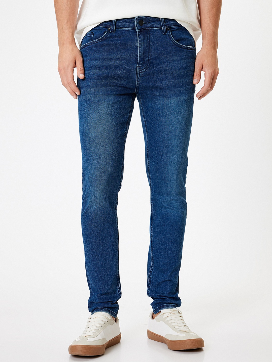 

Koton Men Skinny Fit Low-Rise Jeans, Blue